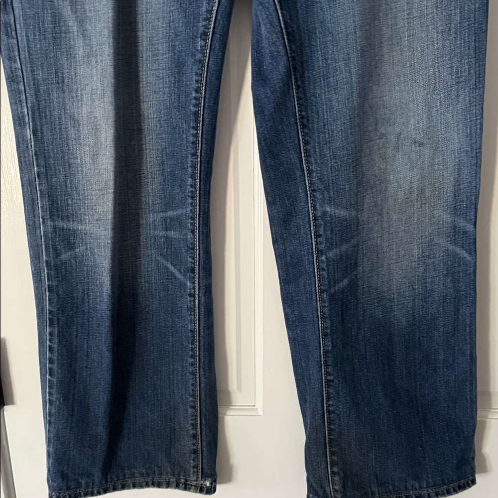 Boss Orange Hugo Boss Jeans Mens 36x34 Regular Fit Straight Leg Blue Denim Adult - Picture 3 of 12